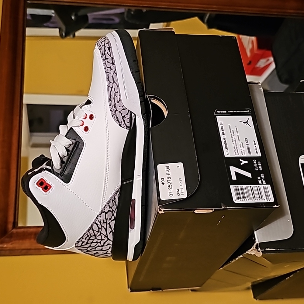 Air jordan retro 3 bg youth 7 - Picture 2 of 5